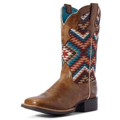 Ariat Western: Round Up Willow Botas Western Mujer - Marrones Oscuro (VUMLH7538)